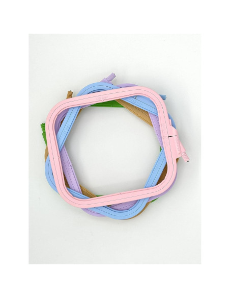 Aros de Bordado Plásticos Nurge 5Pcs Cuadrados Pequeños