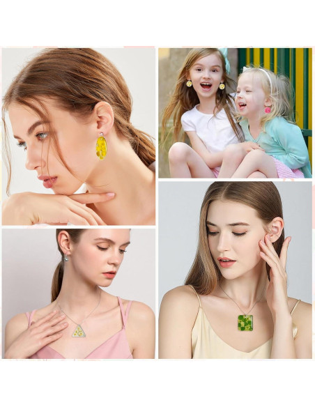 Moldes de Joyería de Silicona Najdeiuyt - 38 Cavidades para Resina