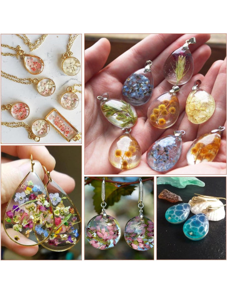 Moldes de Joyería de Silicona Najdeiuyt - 38 Cavidades para Resina