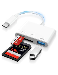Lector de Tarjetas SD USB C Denlane para iPhone 15/16 y Android