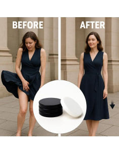 Pesas para Dobladillos de Vestidos Iiglunatic 20PCS Adhesivo 2