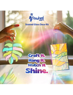 Kit de Manualidades de Vidrio Templado Pinwheel Crafts - 2 Marcos y Cuentas 2