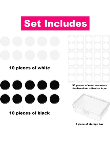 Pesas para Dobladillos de Vestidos Iiglunatic 20PCS Adhesivo