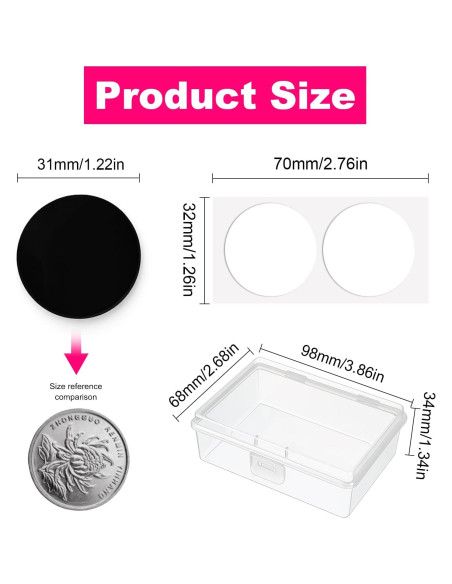 Pesas para Dobladillos de Vestidos Iiglunatic 20PCS Adhesivo