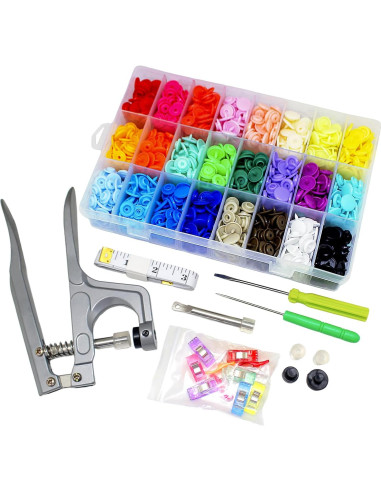 Kit de Broches FQTANJU 1440 Pcs T5 con Alicates y Clips