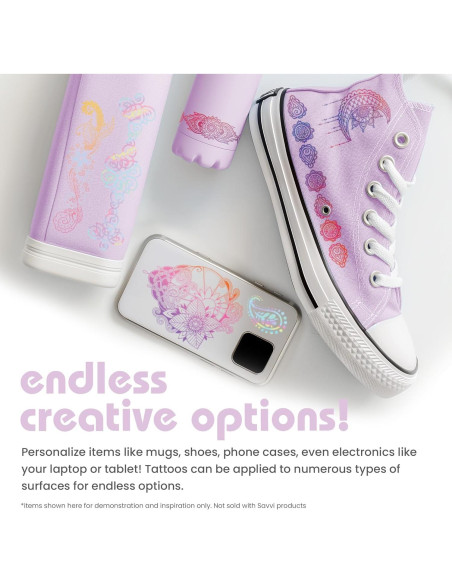 Tatuajes Temporales de Henna Savvi - 25 Diseños Seguros para Piel