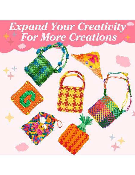 Kit de Manualidades ZOIIWA 600 Piezas Bucles de Telar Multicolor