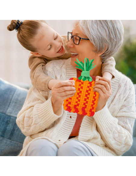 Kit de Manualidades ZOIIWA 600 Piezas Bucles de Telar Multicolor