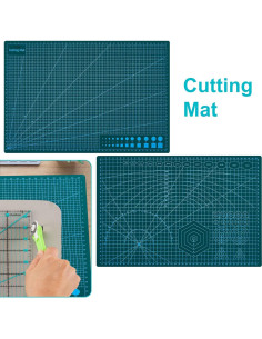 Juego de Reglas de Acolchado Acrílicas Zovbrei 4 Piezas 2