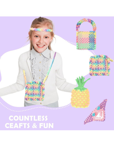 180 Anillas de Telar de Trapo DLUGOPIS 10" Color Morandi