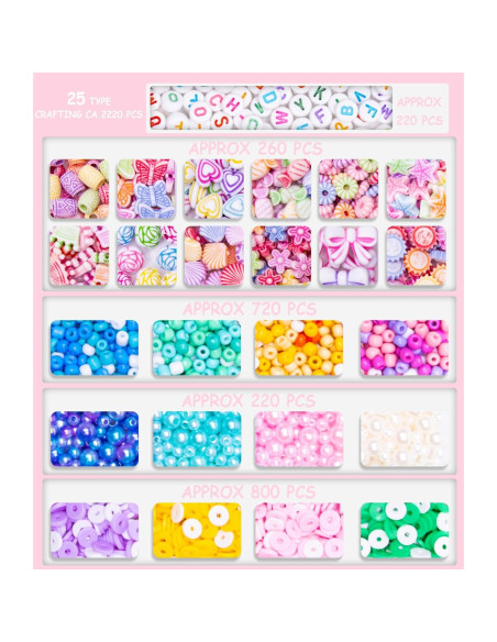 Kit de Joyería MiuCo para Niñas - Pulseras y Collares DIY Kit de Joyería MiuCo para Niñas - Pulseras y Collares DIY