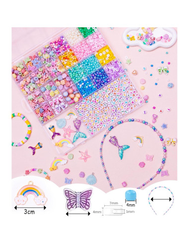 Kit de Joyería MiuCo para Niñas - Pulseras y Collares DIY