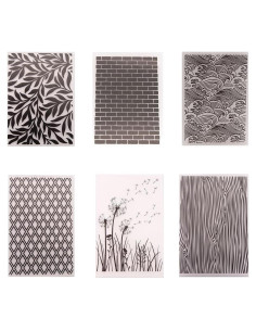 Carpetas de Relieve 6PCS Minicreat para Scrapbooking y Tarjetas