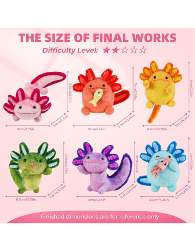 Kit de Fieltro con Agujas MOREJMTT 6 PCS para Principiantes