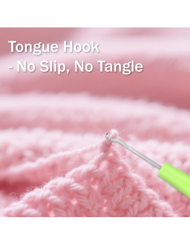 Ganchos de Crochet Tzwhwcx 5mm y 7mm - Acero Inoxidable