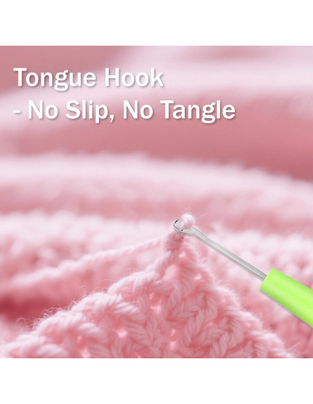 Ganchos de Crochet Tzwhwcx 5mm y 7mm - Acero Inoxidable