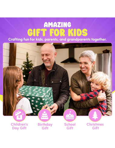 Kit de Telar KITHAVEN para Niños y Adultos - Manualidades DIY