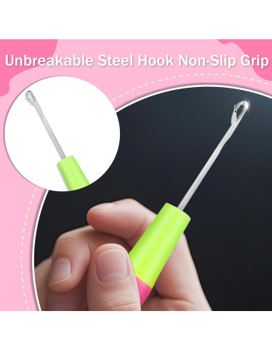 Ganchos de Crochet Tzwhwcx 5mm y 7mm - Acero Inoxidable