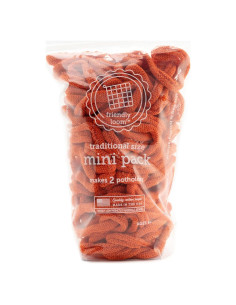 Asas de Tejido de Algodón Harrisville 7" Naranjas - 2 Unidades