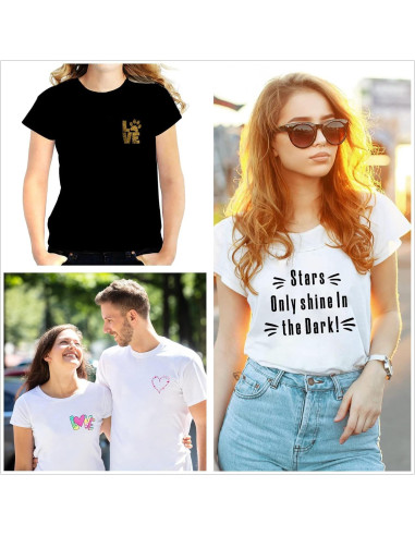 184 Piezas Letras Transferencia de Calor Yiootop DIY Colorido