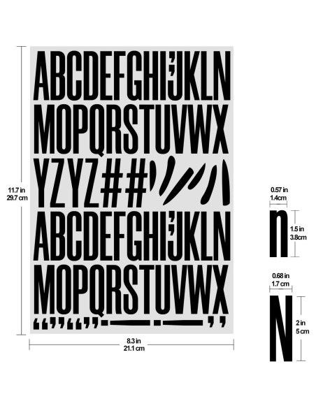 184 Piezas Letras Transferencia de Calor Yiootop DIY Colorido