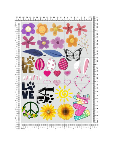 184 Piezas Letras Transferencia de Calor Yiootop DIY Colorido