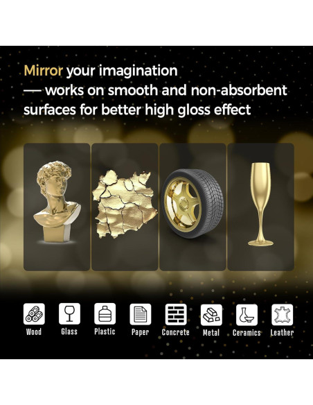 Marcadores de pintura cromada dorada Pagather - 3 piezas 0.7mm