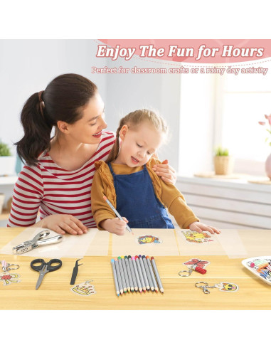 Kit de Manualidades de Plástico Encogible Thrilez 250 Piezas