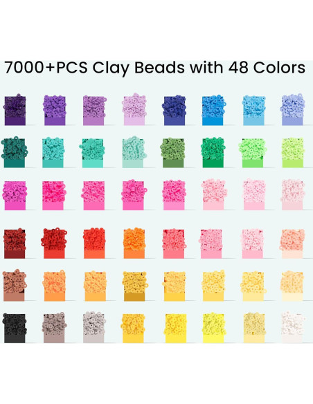 Kit de Fabricación de Pulseras Beadact - 8200 Piezas Multicolor