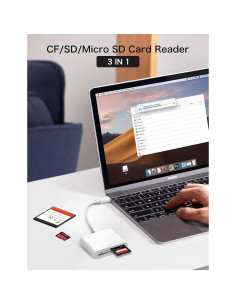 Lector de Tarjetas SD USB C ChiaoPio 3 Puertos para iPhone 15 2