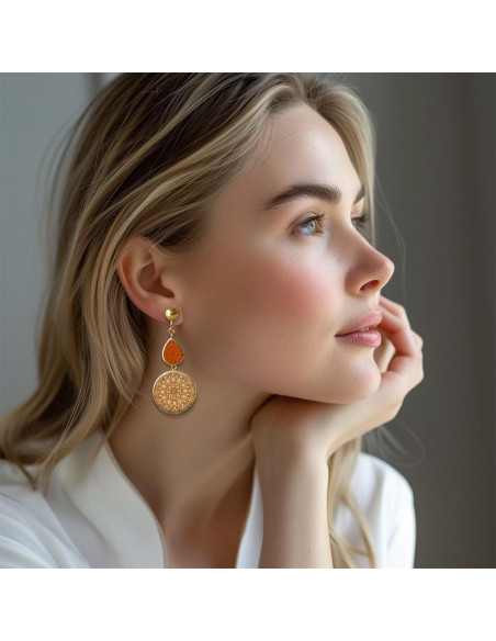 Hoja de Textura de Arcilla de Polímero Beinkmake Mandala 14x14cm Hoja de Textura de Arcilla de Polímero Beinkmake Mandala 14x14cm