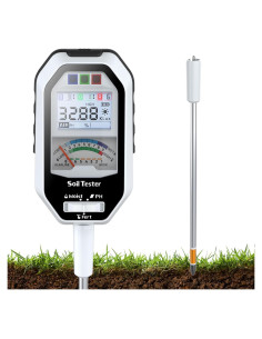 Medidor de Humedad del Suelo 7-en-1 RYJNM con Sonda Desmontable