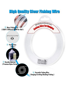 Hilo de Pesca Transparente Acejoz 200m 0.45mm 18kg Nylon 2
