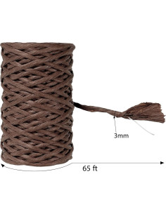 Alambre Floral Syhood 19.81m Marrón Oscuro para Ramo de Flores 2