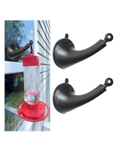 Paquete de 2 Ganchos para Comedero de Aves Pmsanzay - Autoadhesivos