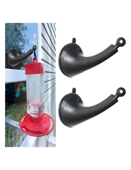 Paquete de 2 Ganchos para Comedero de Aves Pmsanzay - Autoadhesivos