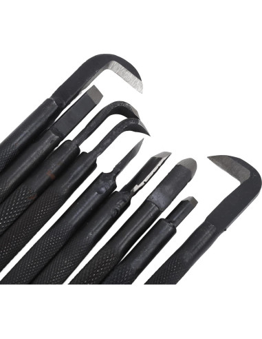 Juego de Herramientas para Bonsai 9 Piezas Acero Manganeso