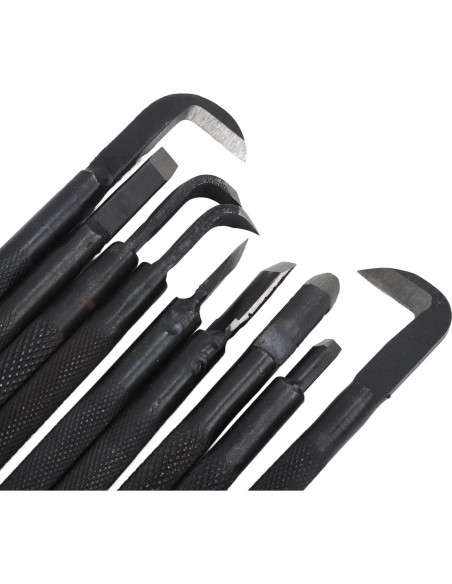 Juego de Herramientas para Bonsai 9 Piezas Acero Manganeso
