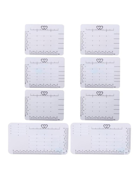 Plantillas de Dirección para Sobres DIY 8 Piezas Transparente