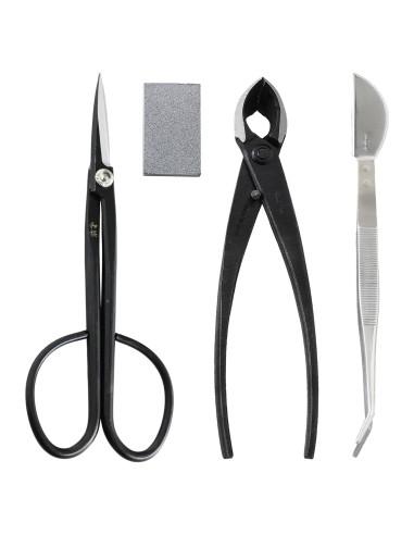 Kit de Herramientas para Bonsai Wazakura 4 Piezas Hecho en Japón