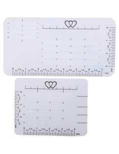 Plantillas de Dirección para Sobres DIY 8 Piezas Transparente 2