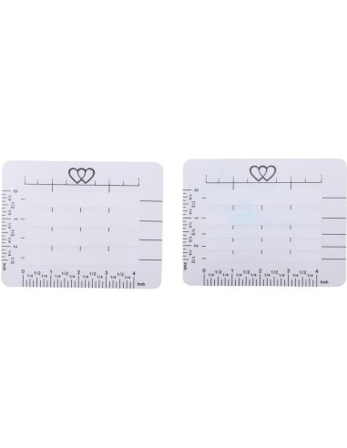 Plantillas de Dirección para Sobres DIY 8 Piezas Transparente