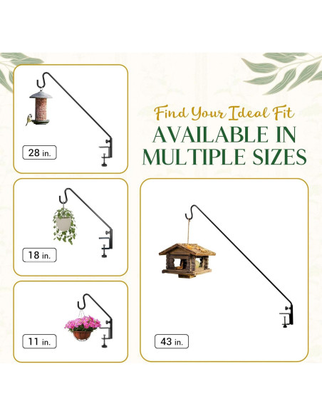 Soporte para Comedero de Aves Idzo 11" Acero Resistente