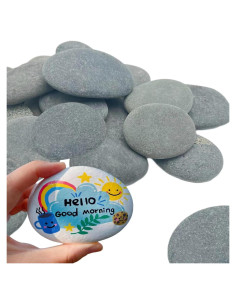 Rocas para Pintar CYLHCM 24 PCS Grandes 7.6-10.2 cm DIY
