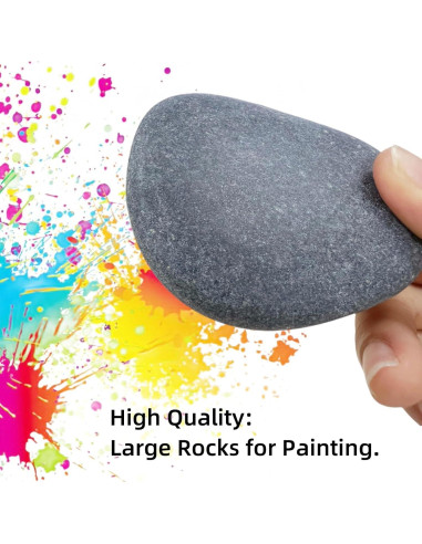 Rocas para Pintar CYLHCM 24 PCS Grandes 7.6-10.2 cm DIY