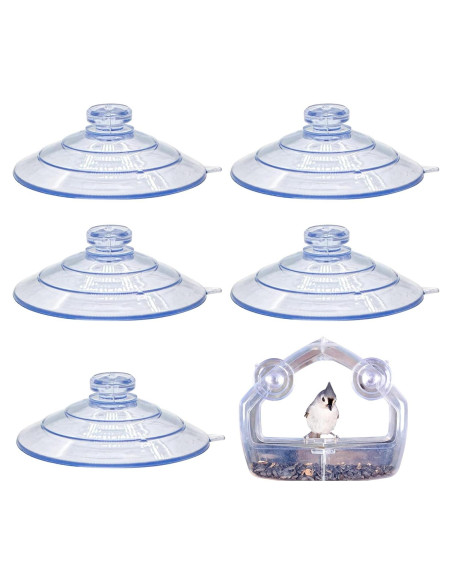 Ventosas de Repuesto para Alimentador de Aves DaoHeight - Paquete de 5