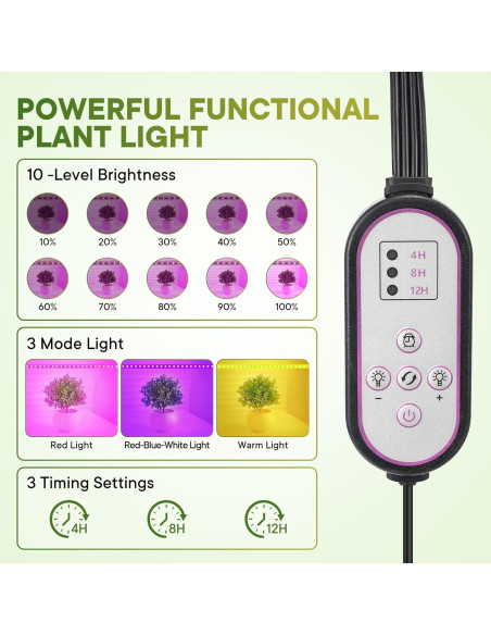 Invernadero Interior AILOOCEDI con Luces LED y Ruedas 5.84 kg