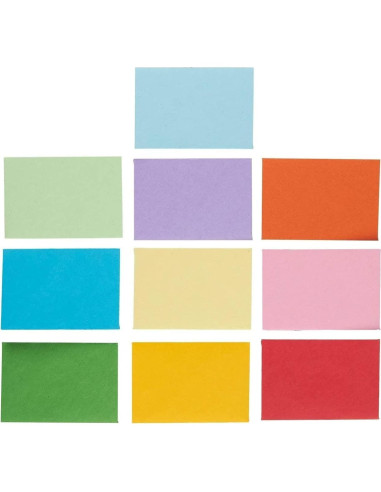 Sobres Mini Juvale - 100 Unidades Multicolor 10.16x6.86 cm