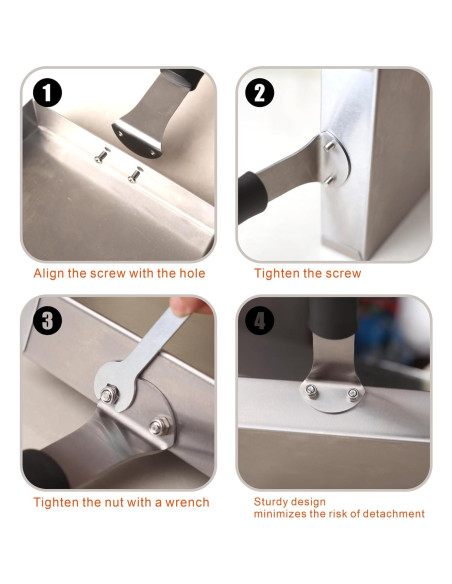 Espátula y Cuchara para Plancha Jirktiy - Acero Inoxidable 19.1 cm