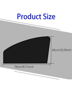 Sombrillas para Ventanas de Auto Middrivr 2PCS UV y Privacidad 2